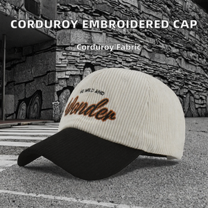 Gorra de béisbol de pana de alta calidad, 6 paneles, ajustable, estilo deportivo, para papá, estilo urbano, venta al por mayor común - Product Image 2