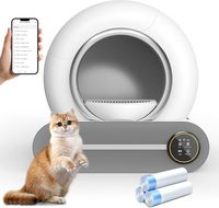 APP Control Toilette électrique pour animaux de compagnie Toilette intelligente pour chat Bac à litière autonettoyant automatique pour chats
