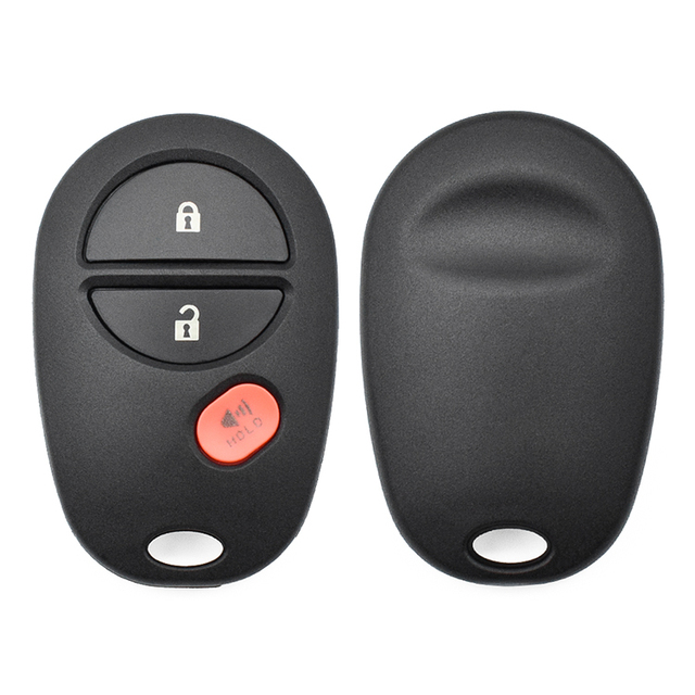 High Quality Material 3 Buttons Vehicle Car Key Shell Replacement Cover Precise Cut Black Keys for Auto Key Fob