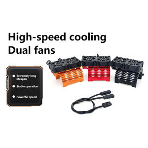 Ventilateur de refroidissement moteur, dissipateur thermique, radiateur 28/36/42/56 mm avec composants métalliques haute vitesse 8,4 V 16000-32000 tr/min pour drones, pièces FPV - Product Image 2