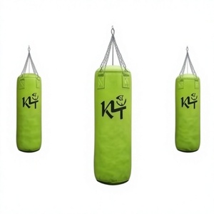 กระสอบทรายชกมวย/คิกบ็อกซิ่ง KLTW INT'L K4 สีเขียว ทำจากหนัง PU คุณภาพสูง ทนทาน เติมทรายได้ ปรับความสูงได้ เหมาะสำหรับการฝึกซ้อมในยิมสำหรับผู้ใหญ่ - Product Image 1