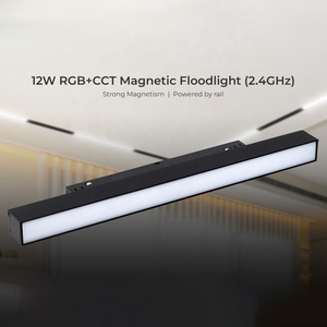 Miboxer MF5-12A-RF 12W RGB + CCT Projecteur Magnétique 2.4GHz Pour Hôtel Centre Commercial <span class=keywords><strong>Magasin</strong></span> de Vêtements 48V Magnétique LED Track Light - Product Image 2