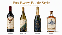 Étiquettes personnalisées imperméables pour produits, impression de logo, rouleaux d'étiquettes pour bouteilles de nourriture et de boissons
