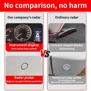Le tableau de bord de surveillance tout-en-un affiche huit capteurs de stationnement à ultrasons, adapté à la Toyota Hiace. - Product Image 5