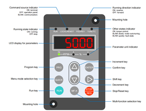 <span class=keywords><strong>Inverter</strong></span> תדר כללי a500 7.5kw 380v 3 שלב vfd עבור הזרקת פלסטיק מכונת דפוס - Product Image 4