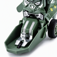 Caja de Exhibición Personalizada 2 en 1, Figura de Robot Deformable Convertible en Helicóptero Militar con Paquete para Regalo Infantil