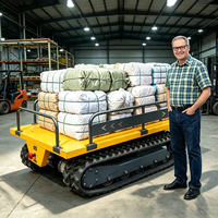 Mini-dumper électrique sur chenilles, mini-transporteur tout-terrain, chariot utilitaire agricole pour la livraison de matériaux en zone rurale et dans les petites mines