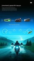 Nouveaux écouteurs sans fil pour casque, étanches, avec lumières colorées, pour moto, avec fonction intercomunicador