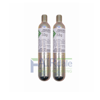 Cartouche de CO2 en acier jetable, kit de remise en état automatique de gilet de sauvetage gonflable, 24g-55g, mini-bouteille de gaz basse pression, filetage 1/2 UNF