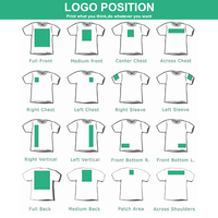 T-shirt essentiel en coton à logo personnalisé Streetwear, col rond, coupe ample, style boxy, t-shirt court pour homme