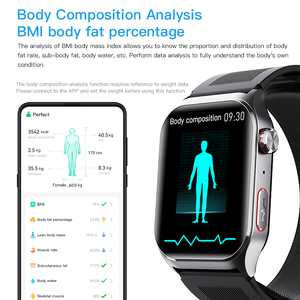 <span class=keywords><strong>Montre</strong></span> <span class=keywords><strong>connectée</strong></span> médicale VF520 avec pompe à air, surveillance de la pression artérielle, du sommeil, du rythme cardiaque et de l'oxygène sanguin, fonction d'appel, compatible iOS, écran carré, autonomie 7-14 jours, NFC - Product Image 4