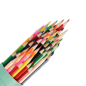 批发可定制高品质木制36色儿童彩色铅笔套装