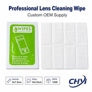 Lingettes optiques portables emballées individuellement, <span class=keywords><strong>kit</strong></span> de <span class=keywords><strong>nettoyage</strong></span> non abrasif pour lunettes, objectifs d'appareil photo, jumelles - Product Image 1
