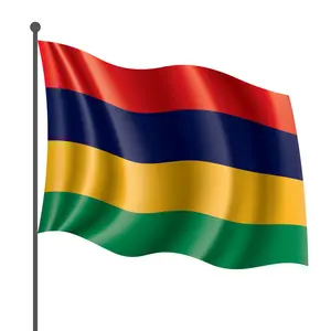 Flaggenschauen hochwertig gedruckt 3 x 5 ft 90 x 150 cm Mauritius nationale fliegende Mauritius-Flagge 100% Polyester