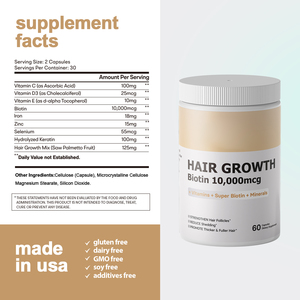 OEM <span class=keywords><strong>Biotin</strong></span> Capsule Balance pertumbuhan rambut produk kapsul suplemen kesehatan - Product Image 5