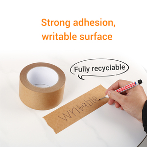 เทปกาวกระดาษคราฟท์สีน้ำตาลแบบยึดติดเอง เป็นมิตรกับสิ่งแวดล้อม สำหรับปิดผนึกกล่องบรรจุภัณฑ์ จัดส่งสินค้า พิมพ์โลโก้ตามสั่ง - Product Image 2