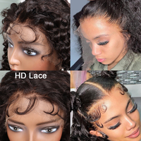 Peluca de pelo rizado birmano peluca Bob virgen vietnamita cruda cabello humano 13x4 200% densidad encaje Frontal Bob pelucas para mujeres negras