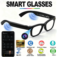 Gafas Inteligentes Transfronterizas Meta con Cámara de 800W Píxeles, Llamadas de Video, Traducción, Control Táctil con IA, Batería de 290mAh