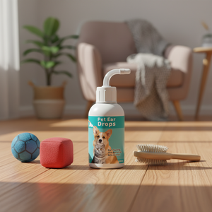 Gouttes auriculaires naturelles à base de plantes pour animaux de compagnie, directement de l'usine, nettoyant sûr pour les oreilles, éliminateur de cire et d'odeurs pour chiens et chats - Product Image 6