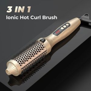 Cepillo Térmico 2 en 1 PTC, Plancha y Rizador de Cabello de Calentamiento Rápido, Peine Eléctrico para Peinar, para Cuidado del Cabello en Casa o Salón - Product Image 3