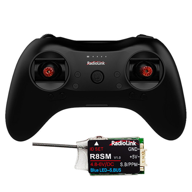 Radiolink T8S FHSS 8CH Mode2 Blu Toot Version RC Handle Transmitter with R8FM 2.4GHz Receiver Support S-BUS PPM for RC Drone