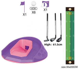 Jouet de <span class=keywords><strong>golf</strong></span> éducatif pour enfants, <span class=keywords><strong>jeu</strong></span> de <span class=keywords><strong>golf</strong></span> musical rotatif avec éjection automatique de la balle, cadeau idéal pour les sports en plein air et en intérieur - Product Image 1