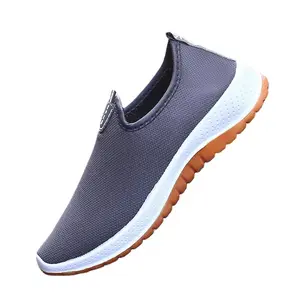 New Flying Weave Edição Coreana Calçados Esportivos Malha Respirável Sapatos de Coco Sapatos Atacado Botas Macias Sole Running Shoes
