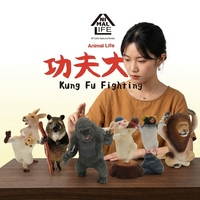 Set de Figuras de Acción de Kung Fu Animal Life, Juguetes de Diseño con Personajes de Animales, Colección para Exhibición en Escritorio