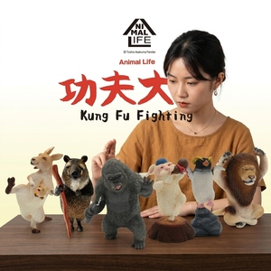 Set de Figuras de Acción de Kung Fu Animal Life, Juguetes de Diseño con Personajes de Animales, Colección para Exhibición en Escritorio - Product Image 2