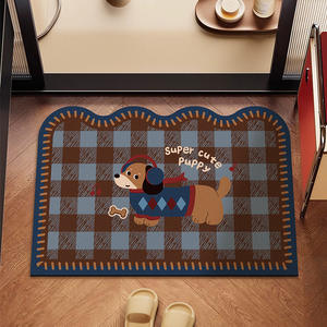 Alfombra de Baño de Estilo Retro de Tierra de Diatomeas Suave, Absorbente de Agua, de Secado Rápido, Antideslizante y Resistente a la Suciedad - Product Image 1