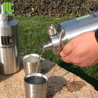 Bouteille d'eau moderne isolée sous vide à double paroi avec large ouverture Conception unique en acier inoxydable Support pour adultes Utilisation en gros