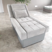Fauteuil de massage électrique moderne et confortable pour salon de beauté et spa, avec trou facial, idéal pour les massages des pieds