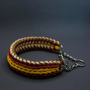 Collar de perro estilo militar táctico con diseño de COBRA de paracord con hebilla duradera resistente personalizado para perros pequeños y grandes - Product Image 6