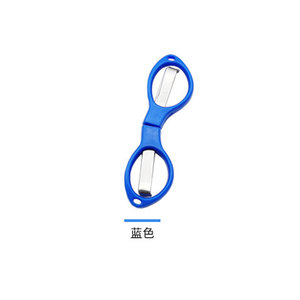 Ciseaux en forme de huit Ztc106 en acier inoxydable avec poignée en plastique rouge, ciseaux multi-usages portables pour la pêche et les lunettes - Product Image 3