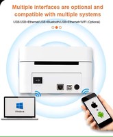 Imprimante d'étiquettes thermique directe AliExpress Allie Express 4 pouces pour étiquettes d'expédition USB/LAN/BT/WiFi pour Android/iOS en stock