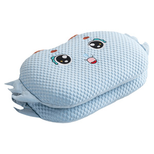 Cooling Ice Silk Buckwheat <b>Pillow</b> For Children Oval Shape Soft <b>Neck</b> Support Sleep Aid Low <b>Pillow</b> For Kindergarten Babies - Product Image 1