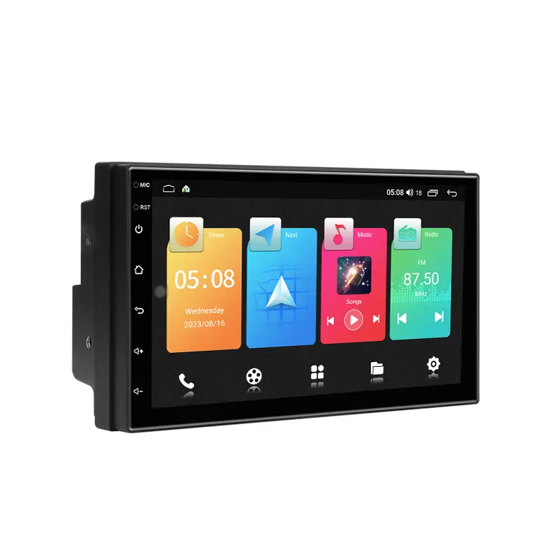 안드로이드 자동차 라디오 2 32GB 2 딘 CarPlay 자동 라디오 멀티미디어 플레이어 MP5 범용 자동 오디오 BT FM 헤드 유닛