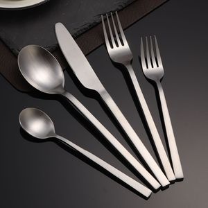 Ensemble de couverts Jiasida en acier inoxydable 5 pièces, manche épais doré, style luxueux pour hôtels - Product Image 2