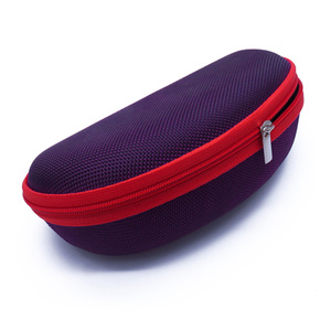 Estuche de gafas de sol portátil personalizable con cremallera Carcasa dura EVa Protector Logotipo personalizado gratis Caja de gafas Estilo clásico - Product Image 5