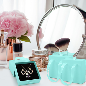 Witpax biểu tượng tùy chỉnh các tông đồ trang sức Túi Quà Tặng Vòng cổ Hộp vẽ gói trượt ngăn kéo hộp giấy với bọt màu đen - Product Image 3