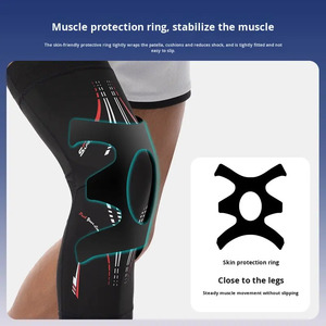 Genouillères de basketball professionnelles, manchon long de protection pour la course, le fitness et l'entraînement, chauffe-jambes de cyclisme - Product Image 3