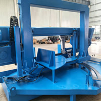 Scie à ruban à onglets GB4280X, coupe à angle rotatif de 0 à 45 degrés, capacité de coupe maximale de 800 mm, scie à métal hydraulique semi-automatique