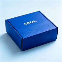 Boîte d'emballage cadeau en carton ondulé brun avec feuille d'or personnalisée de luxe pour l'expédition et l'emballage cadeau