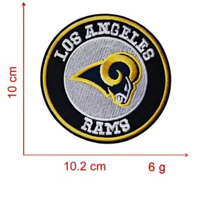 Patch brodé thermocollant en chenille, motif lettre de football universitaire, pour blousons universitaires <span class=keywords><strong>NFL</strong></span> et casquettes - Product Image 2