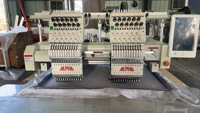 Offre Spéciale 2 têtes casquette couture numérique informatisée Machine à broder afrique plat Machine à broder commerciale Machine à broder