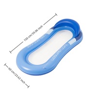 Matelas flottant gonflable en PVC pour piscine, lit aquatique pliable 160x90cm, capacité inférieure à 100kg, activités aquatiques extérieures