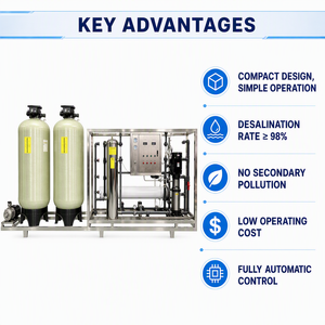 Equipo de Tratamiento de Agua por Ósmosis Inversa Agripros 8T/H, Membrana RO, Sistema de Purificación Industrial Automático, 98% de Desalinización, Acero Inoxidable - Product Image 5