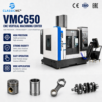 Centre d'usinage vertical VMC650, équipement de fraisage CNC, machine de traitement des métaux à 3 axes pour la fabrication de pièces mécaniques
