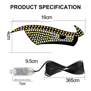 LELANPU Luz para Camión, Luces Halo Demon, Decoración RGB para Ventana, Proyector Future Eyes, Accesorios para <span class=keywords><strong>Taxi</strong></span>, Auto, Coche, Luz LED Decorativa - Product Image 2