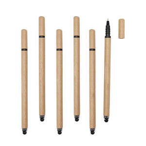 2 1 Multifunctional Eco-Friendly Capacitive Pen Custom Logo <b>Writing</b> Ball Pen Touch Screen Click Rolling Paper Feature ABS - Product Image 2